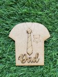 Dad T-Shirt Pre Marked MDF Design 1