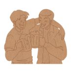 Friends Having Beer Pre Marked MDF design 1