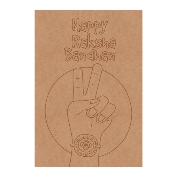 Raksha Bandhan Pre Marked Base Mdf Design 6