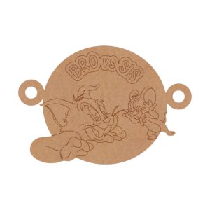 Tom and Jerry Rakhi Pre Marked Design 1