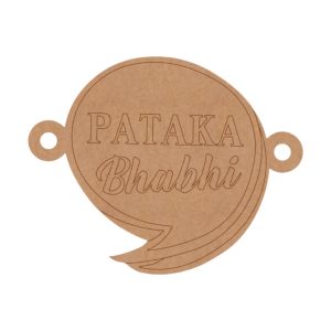 Pataka Bhabhi Rakhi Pre Marked MDF Design 1