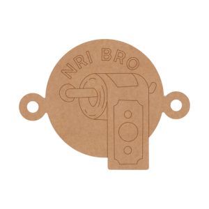 NRI Bro Rakhi Pre Marked MDF Design 1