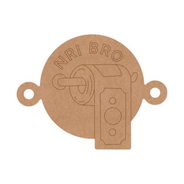 NRI Bro Rakhi Pre Marked MDF Design 1