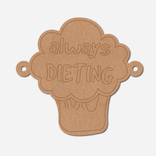 Dieting Rakhi Pre Marked MDF Design 1