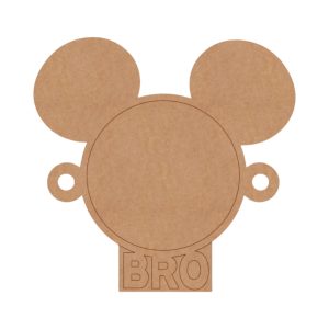 Mickey Mouse Rakhi Pre Marked MDF Design 1