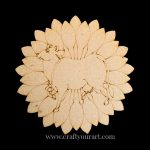 Pichwai Cow Pre Marked Round Mdf Design 9