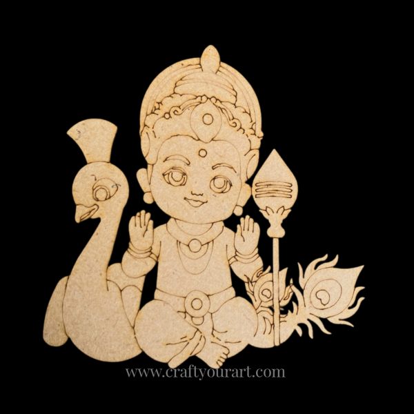 Lord Murugan Pre Marked MDF Design 3