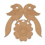 Madhubani Peacock Flower Pre Marked Design 1