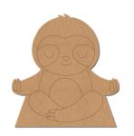 Yoga Sloth Pre Marked MDF Design 1