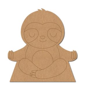 Yoga Sloth Pre Marked MDF Design 1