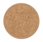 Madhubani Premarked Round base design 4