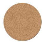 Madhubani Premarked Round base design 5
