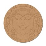 Madhubani Premarked Round base design 1