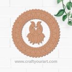 Parrot Ring Hanging Pre Marked MDF Design 1