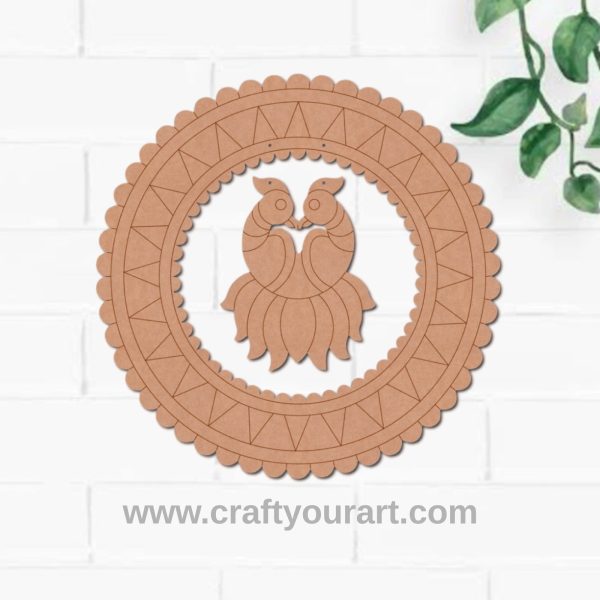 Parrot Ring Hanging Pre Marked MDF Design 1