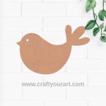 Bird Cutout MDF Design 6