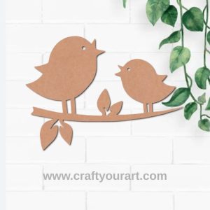 Birds On Branch Cutout MDF Design 5