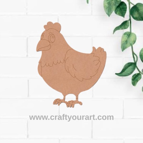 Hen Pre Marked MDF Design 1