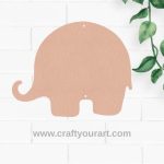 Elephant Cutout MDF Design 3