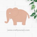 Elephant Cutout MDF Design 4