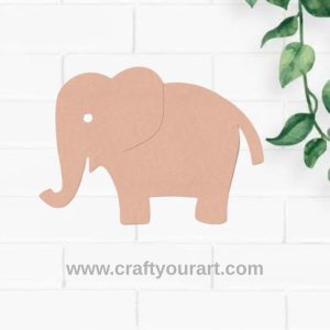 Elephant Cutout MDF Design 4