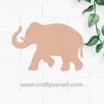 Elephant Cutout MDF Design 5