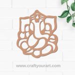 Ganesha Cutout MDF Design 1