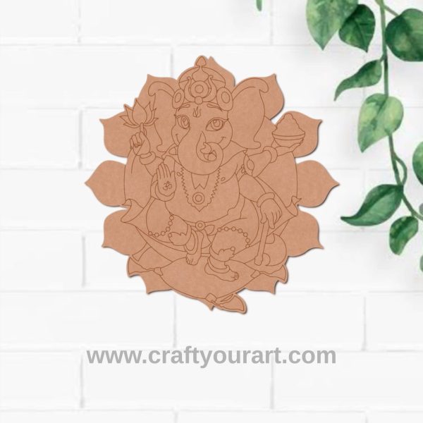Ganesha Pre Marked MDF Design 37