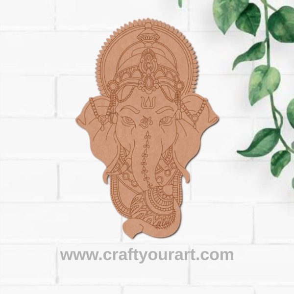 Ganesha Pre Marked MDF Design 9