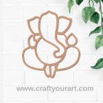 Ganesha Pre Marked MDF Design 4