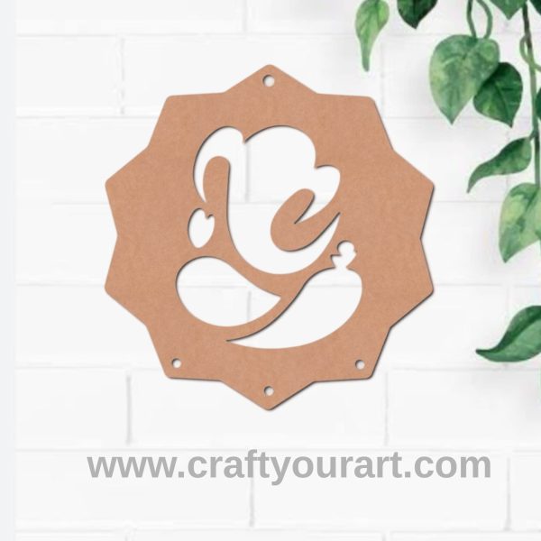 Ganesha Hanging Cutout MDF Design 2