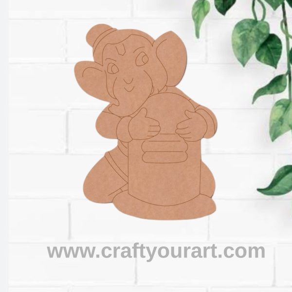 Ganesha Pre Marked MDF Design 11
