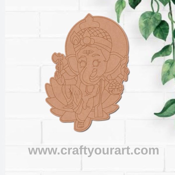 Ganesha Pre Marked MDF Design 20