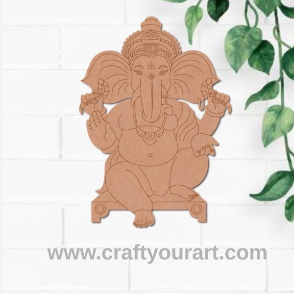 Ganesha Pre Marked MDF Design 39