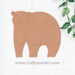 Polar Bear Pre Marked MDF Design 1