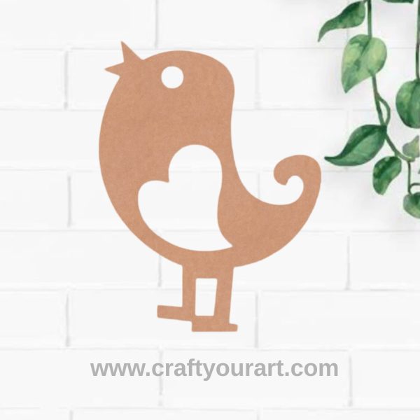 Bird Cutout MDF Design 4