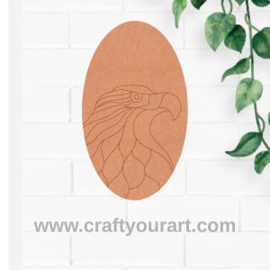 Eagle Pre Marked Oval MDF Design 1