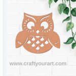Owl Cutout MDF Design 3