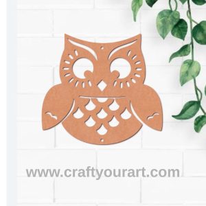 Owl Cutout MDF Design 3