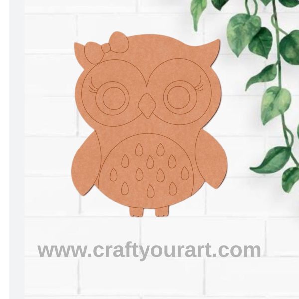 Owl Pre Marked MDF Design 10