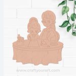 Teacher with Student Pre Marked MDF Design 1