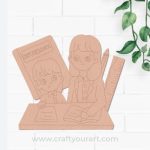 Teacher with Student Pre Marked MDF Design 2