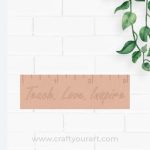 Ruler With Pre Marked Text MDF Design 1