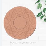 Diya Tealight Holder Pre Marked MDF Design 1