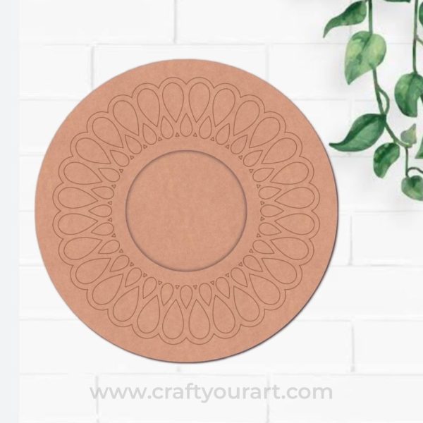 Diya Tealight Holder Pre Marked MDF Design 3