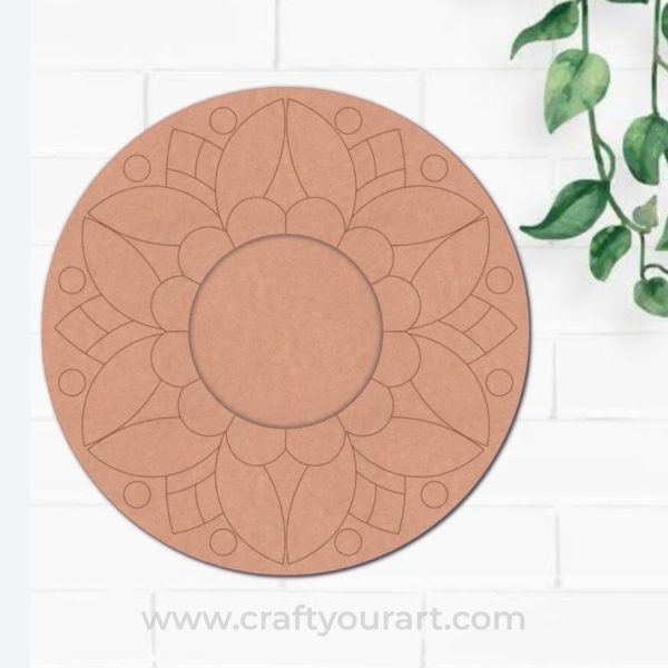 Diya Tealight Holder Pre Marked MDF Design 5