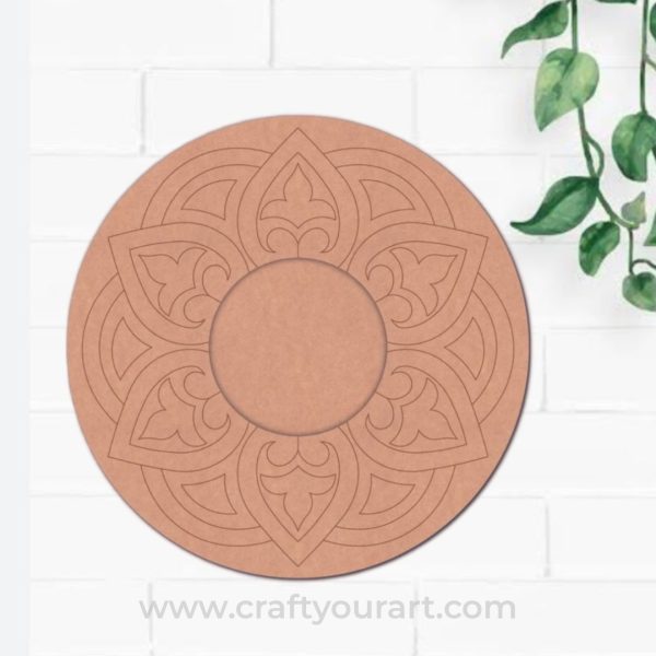 Diya Tealight Holder Pre Marked MDF Design 6