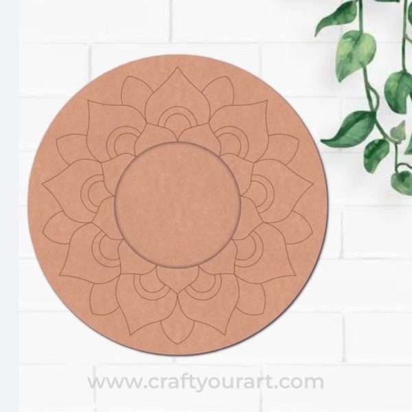 Diya Tealight Holder Pre Marked MDF Design 7