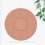 Diya Tealight Holder Pre Marked MDF Design 8