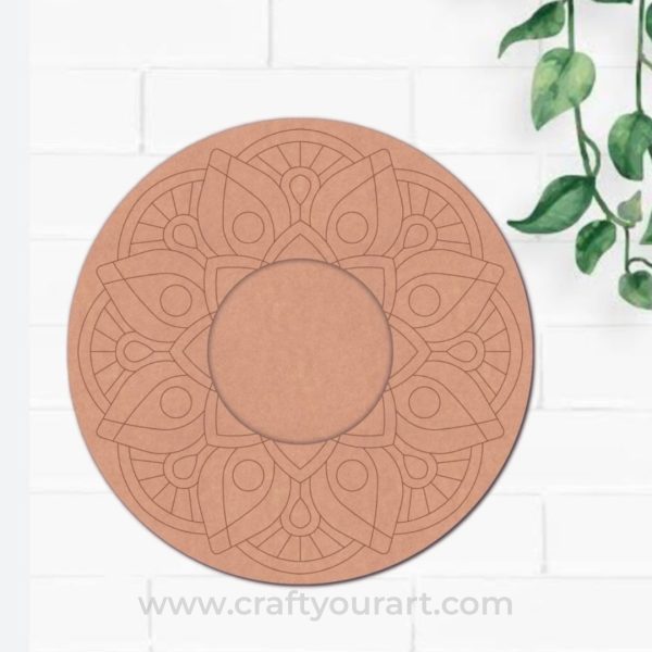 Diya Tealight Holder Pre Marked MDF Design 8